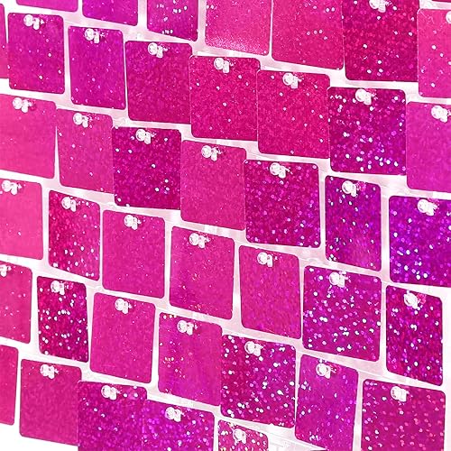 Miniatura 6 de Panel de pared brillante brillante para decoración de cumpleaños, aniversario, boda, compromiso, paquete de 12