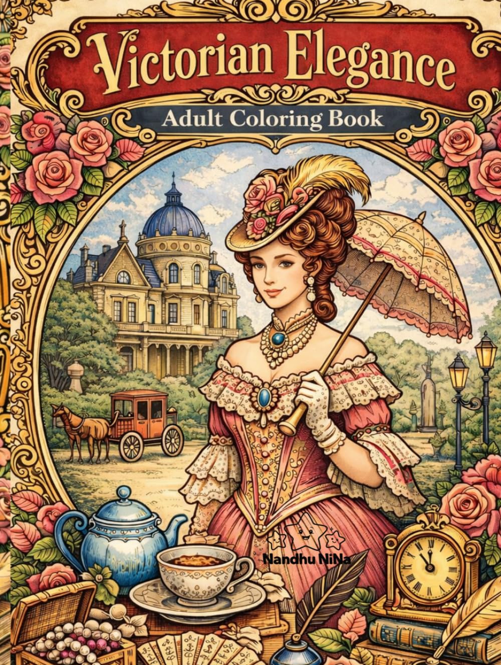 Victorian Elegance: 40 Refined Historical Coloring Pages Inspired by the Victorian Era