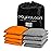 Play Platoon Weather Resistant Cornhole Bags - Set of 8 Regulation Size - Orange & Gray - Durable Duck Cloth for Tossing Game, Includes Tote Bag