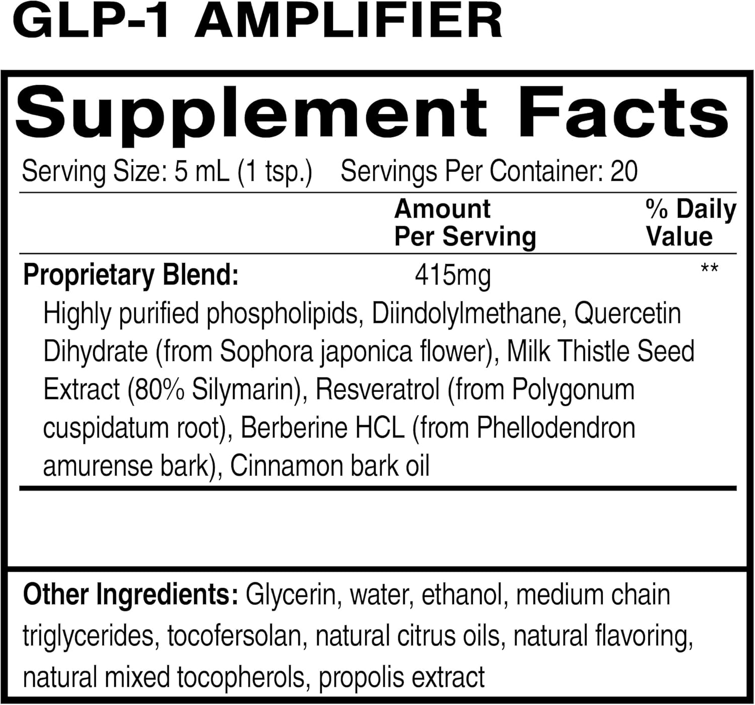 Quicksilver Scientific GLP-1 Amplifier (100ml)