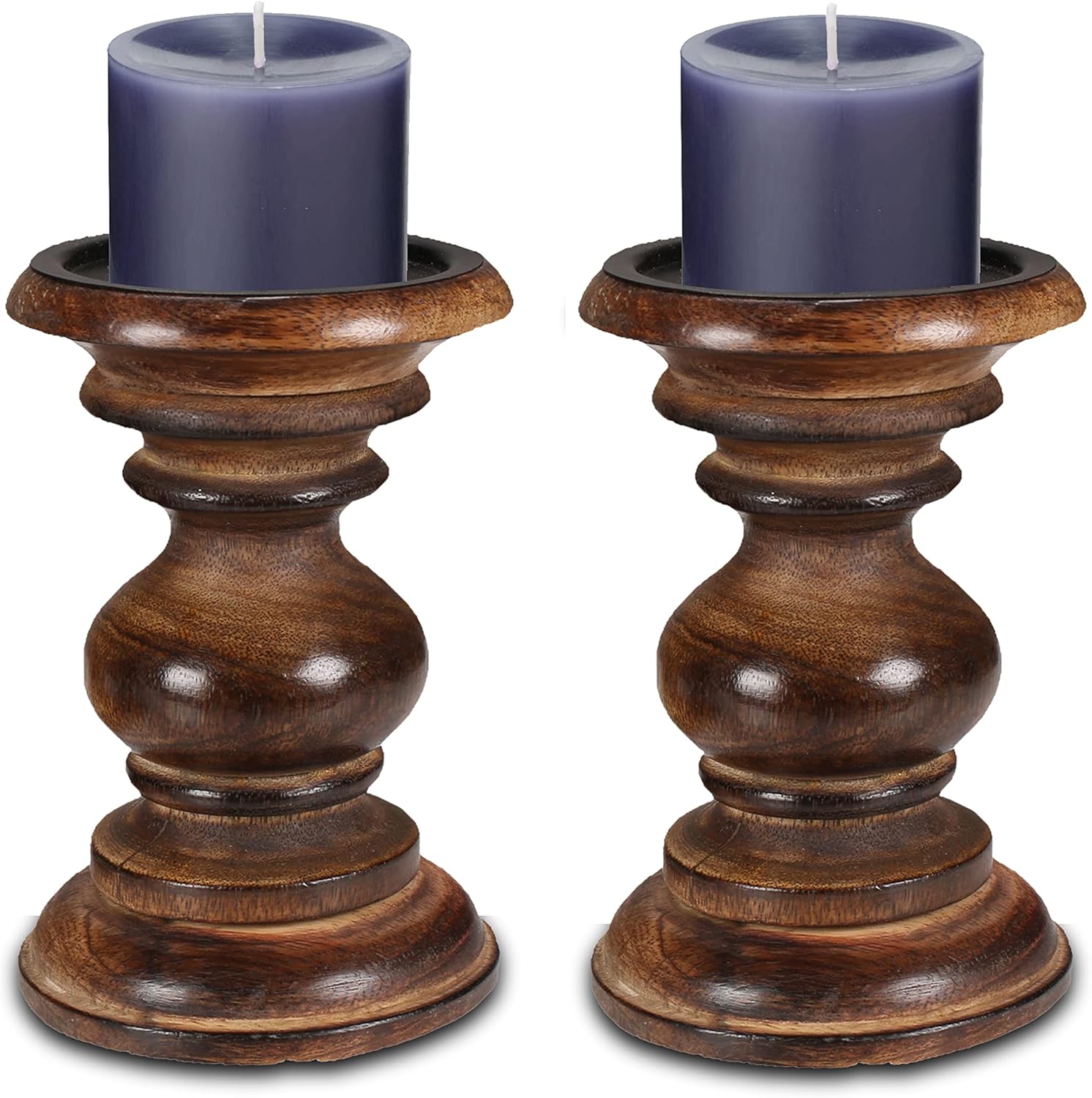 Candle Holder,Wood Candle Holder,White Wooden Candle Holder