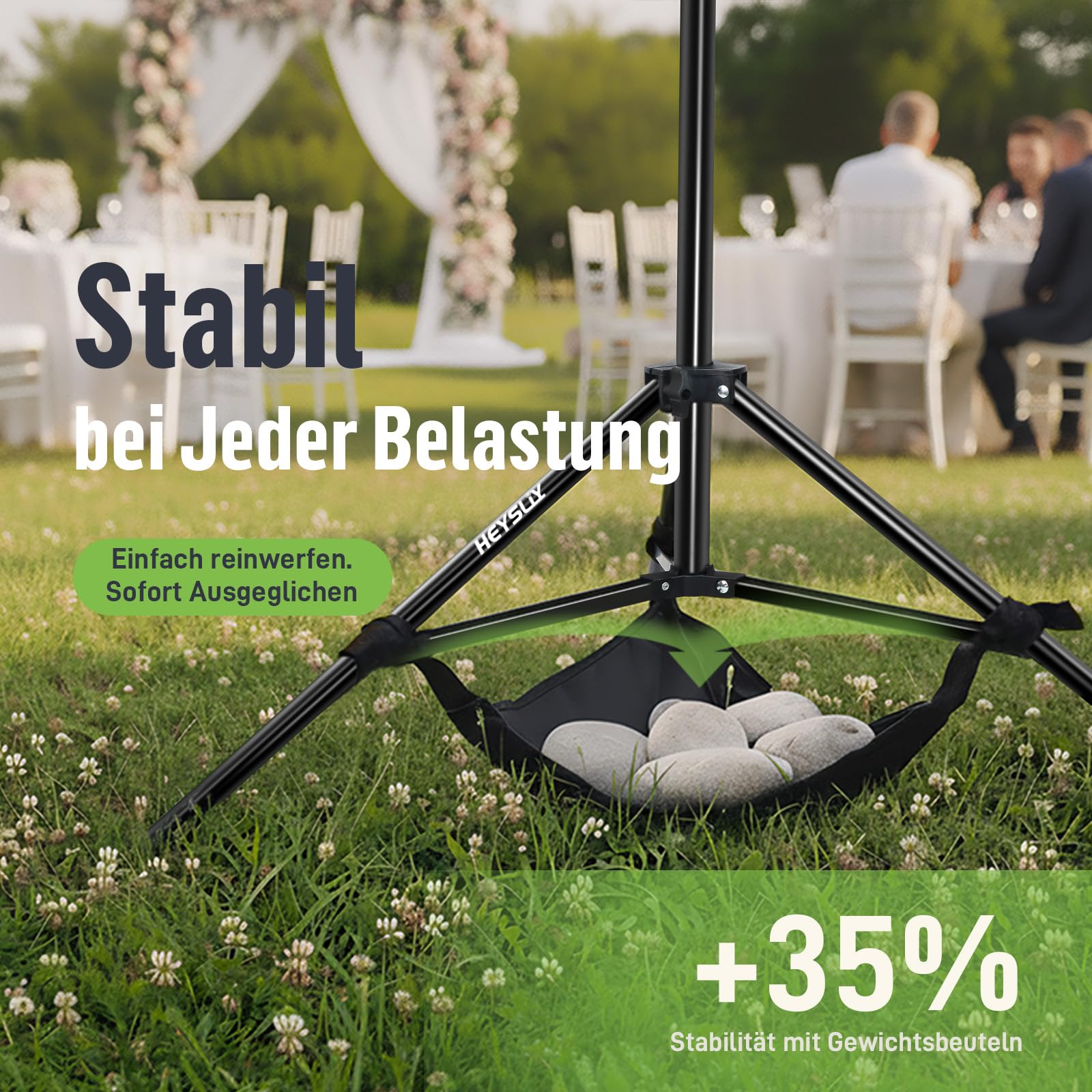 Greenscreen Hintergrund mit Ständer – 2 x 3 m Fotohintergrund Stoff mit Hintergrundständer für Fotografie, Fotostudio, Streaming, Chroma Key, Fotowand Ständer, Backdrop Photography Kit