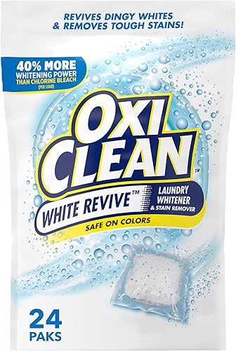 OxiClean - Quitamanchas para lavandería color blanco 24 unidades