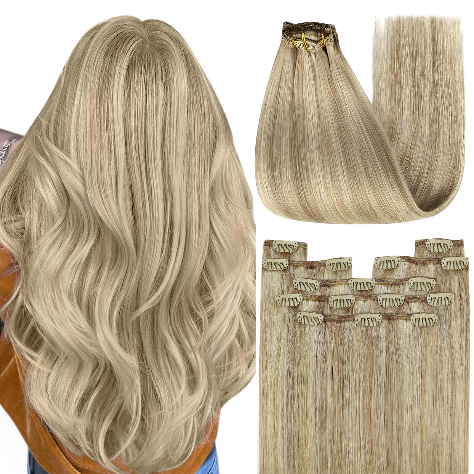 YoungSee 20pcs Blonde Tape in Hair Extensions Human Hair 12Inch 30g Platinum Blonde Tape Hair Extensions Tapes Real Human Hair Short Straight Hair for Women — view 36