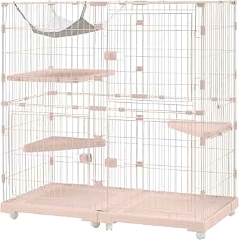 Amazon.co.jp: Purlove 【2025年新仕様】 猫 ケージ キャットケージ 2