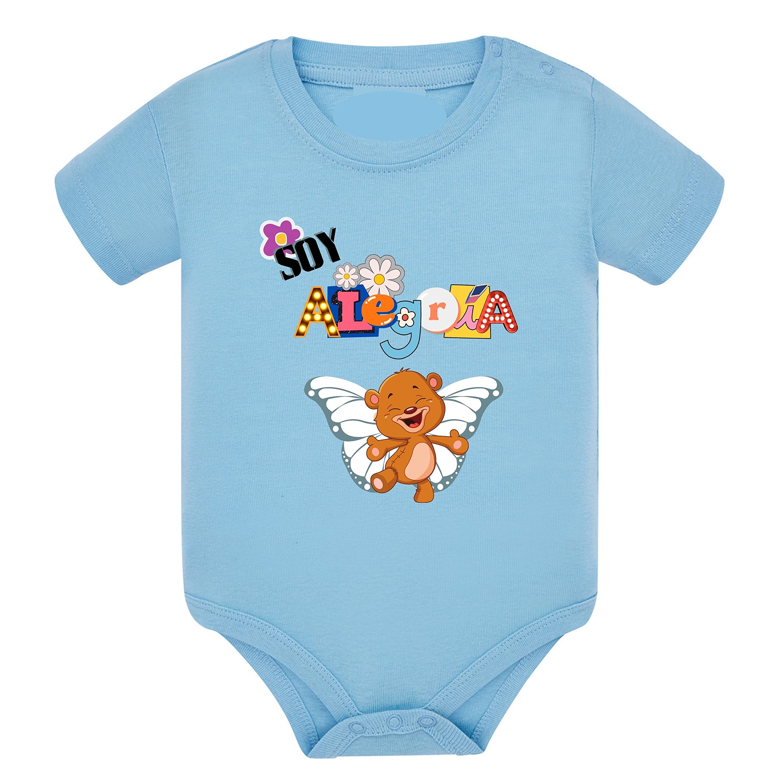 Body bébé manches courtes bleu clair anti-irritation en pur coton 12-18 mois - 8