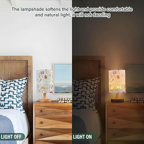 Miniatura 5 de Night Light Bed Side Lamps Modern Colorful Doodle Table Lamp for Study Dining Room