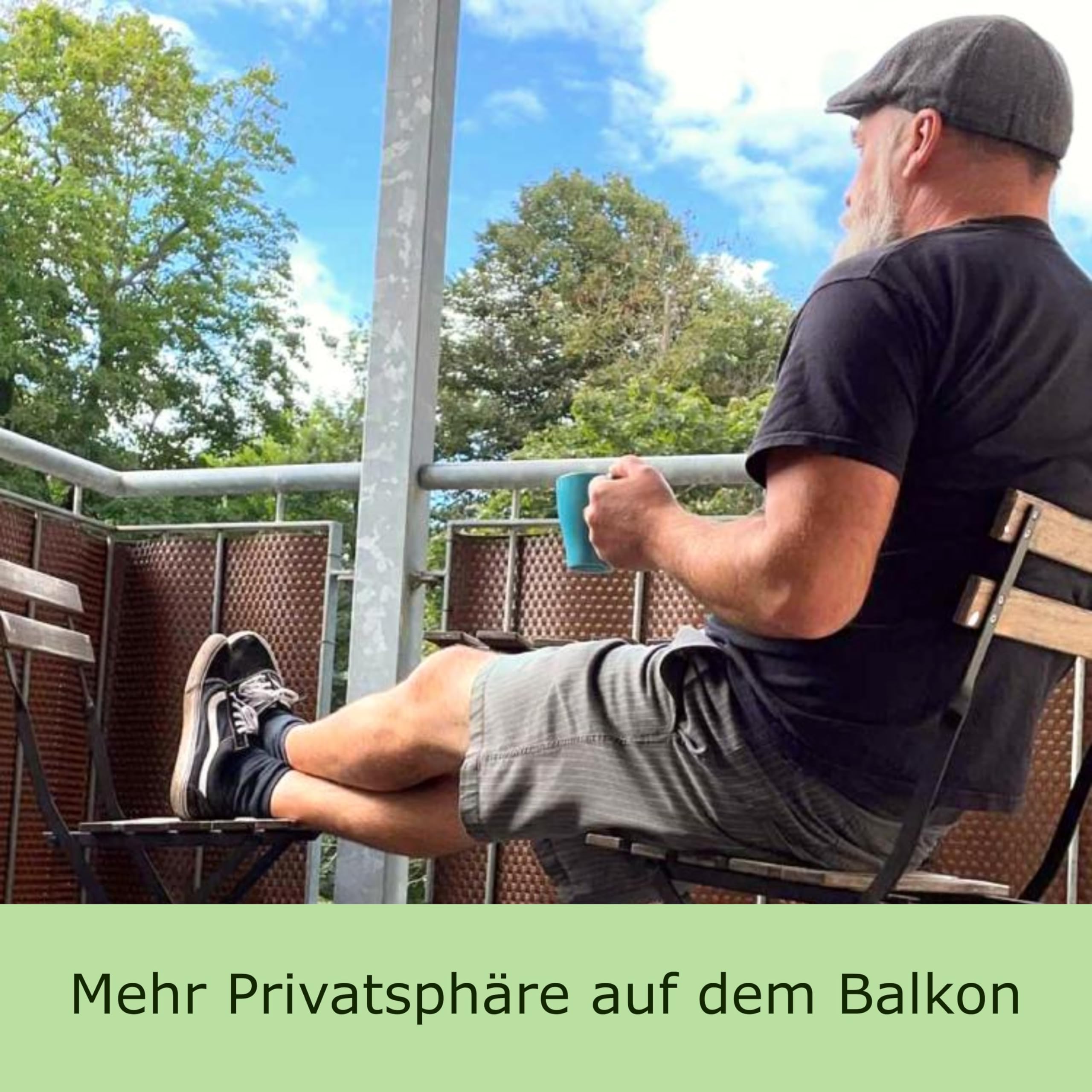 Brise-vue pour balcon (80 cm de hauteur) - Bordure de balcon fabriquée