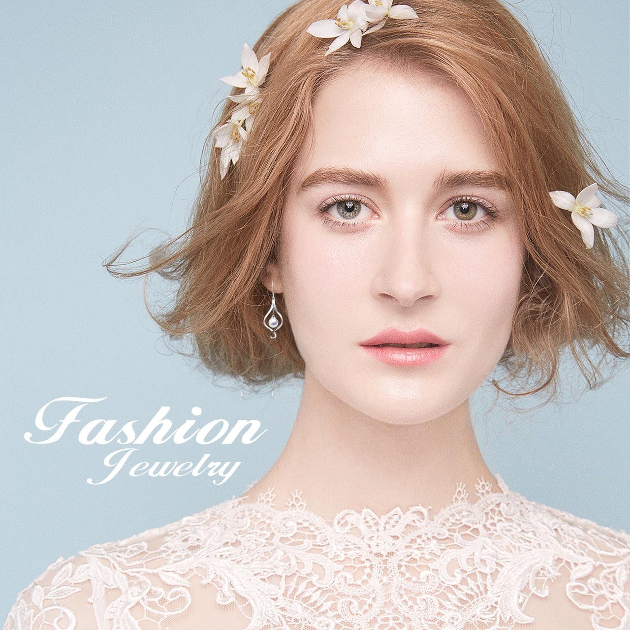 Sterling Silver Celtic Pearl Earrings - Bee/Swan/Butterfly Designs for Valentine's & Mother's Day Gifts - Image 2