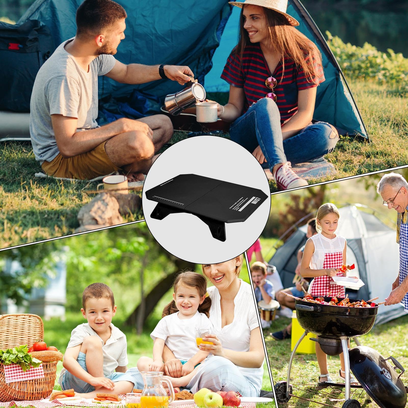 Mesa Plegable para en Camping De Múltiples Funciones, Portátil, Plegable y