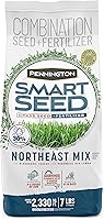 Pennington Smart Seed Northeast Grass Mix 7 lb - Drought Tolerant Kentucky Bluegrass, Ryegrass & Fescues for Lush Lawns