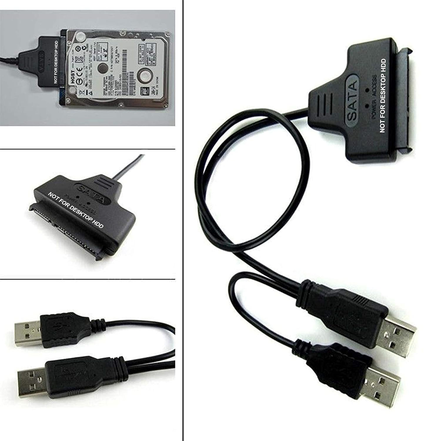 rts upgraded USB 2.0 to 2.5" SATA 22P Hard Drive HDD Adapter Cable