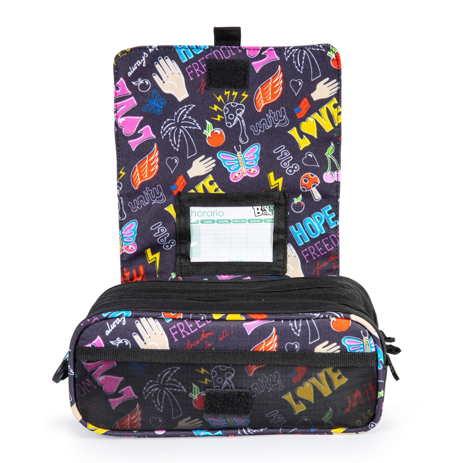 ColePack Design - Trousse triple avec 3 fermetures éclair et matériel scolaire des premières marques inclus, Alligator, 23 x 10 x 10 cm, scolaire ColePack Design - Trousse triple avec 3 fermetures éclair et matériel scolaire des premières marques inclus, Alligator, 23 x 10 x 10 cm, scolaire