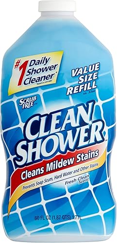 Paquete de 6 Recambio de limpiador de ducha diario Clean Shower, 60 onzas líquidas
