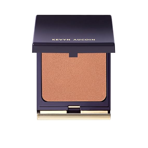 Kevyn Aucoin Sensual Skin Bronzer, Golden Hour - Medium (balanced bronze for medium to tan skin tones): Get a sun-kissed glow. Cream-to-powder formula. Blur texture, pores & fine lines. Made in Italy.