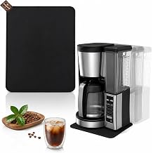 Sliding Mat for Ninja 12-Cup Programmable Coffee Brewer CE251, Dual-Sided Design, Anti-Slip Glide Mat with Hanging Strap, Easy to Clean, Sturdy Pad for Ninja Coffee Maker Accessory,Protects Countertop
