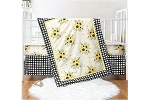 The Peanutshell Sunflower Baby Bedding Set: A Field of Joy for Baby Girls