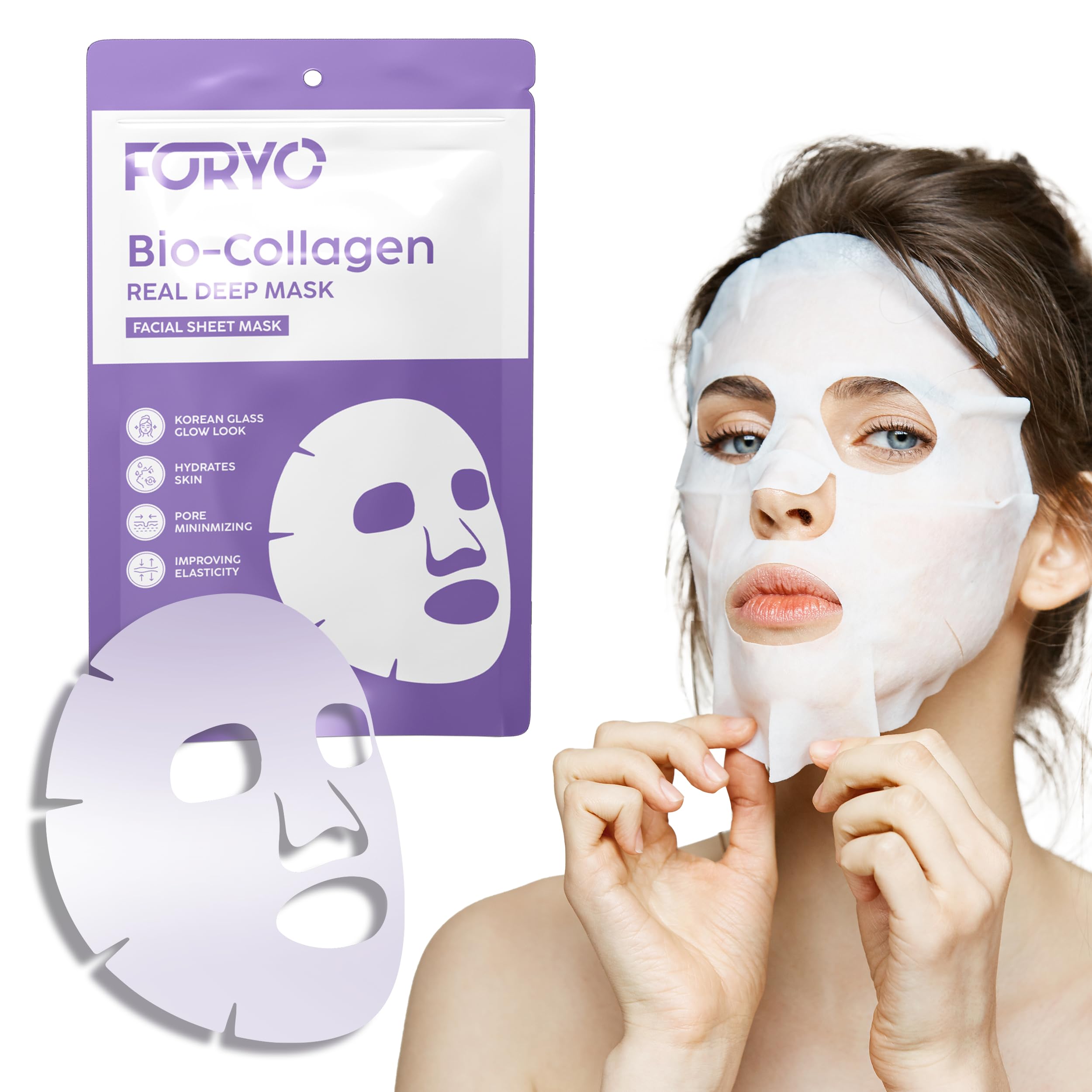 Buy Foryo Bio Collagen Overnight Mask Pack Of 4 | Korean Face Mask