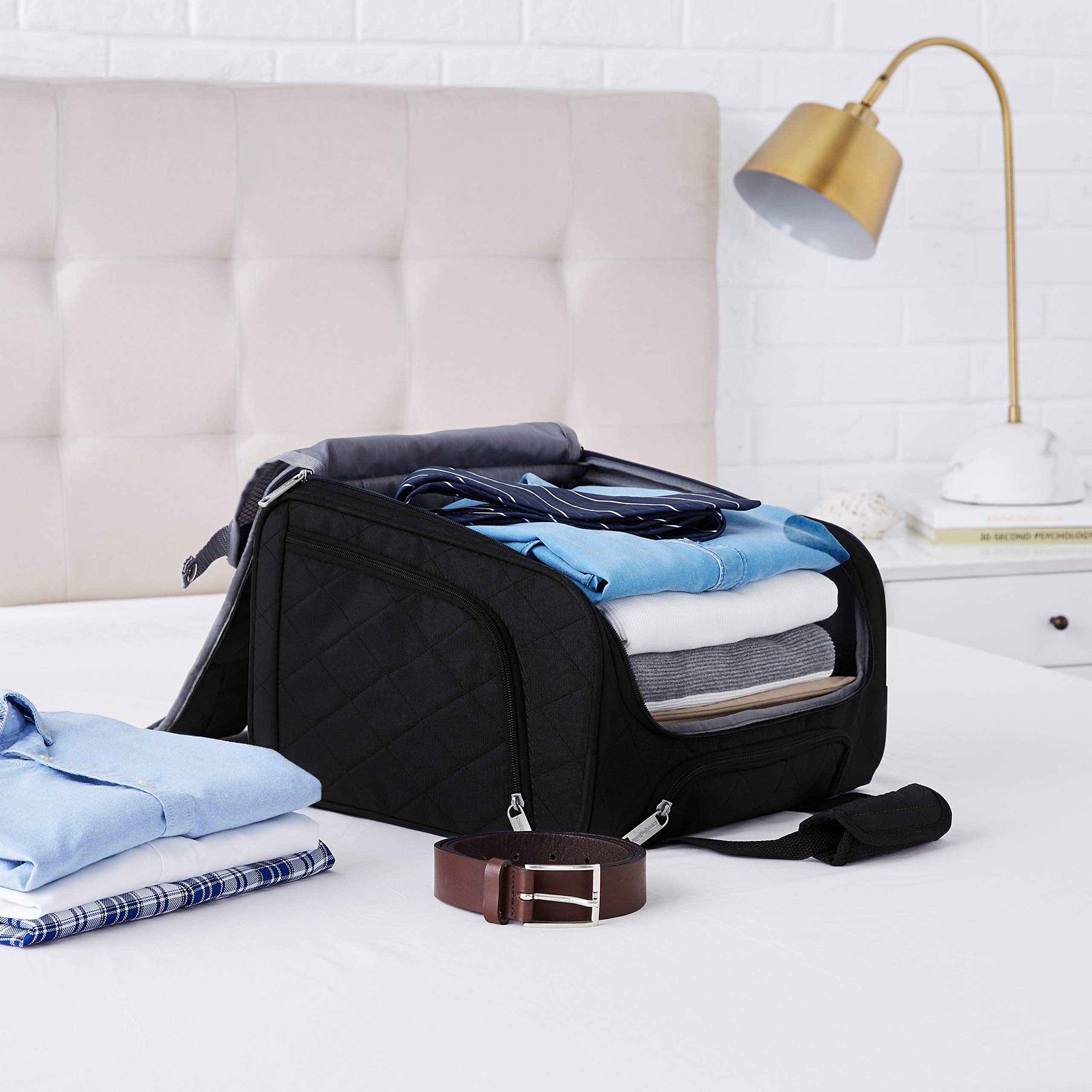 Amazon Basics Underseat Travel Luggage / Suitcase with Telescopic