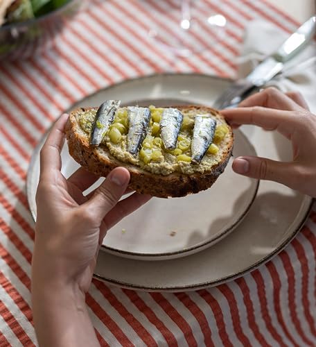 CONSERVAS SERRATS - Sardines Txikis à l'Huile d'Olive Vierge au Citron - 12 Boîtes x 115g (Total : 1380g) - Touche Citronnée Fraîche et Naturelle - Fabrication 100% Artisanale - 8