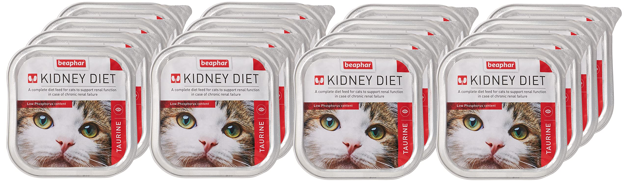 Beaphar Kidney & Renal Diet Taurine Wet Food for Cats 100gm x16pcs