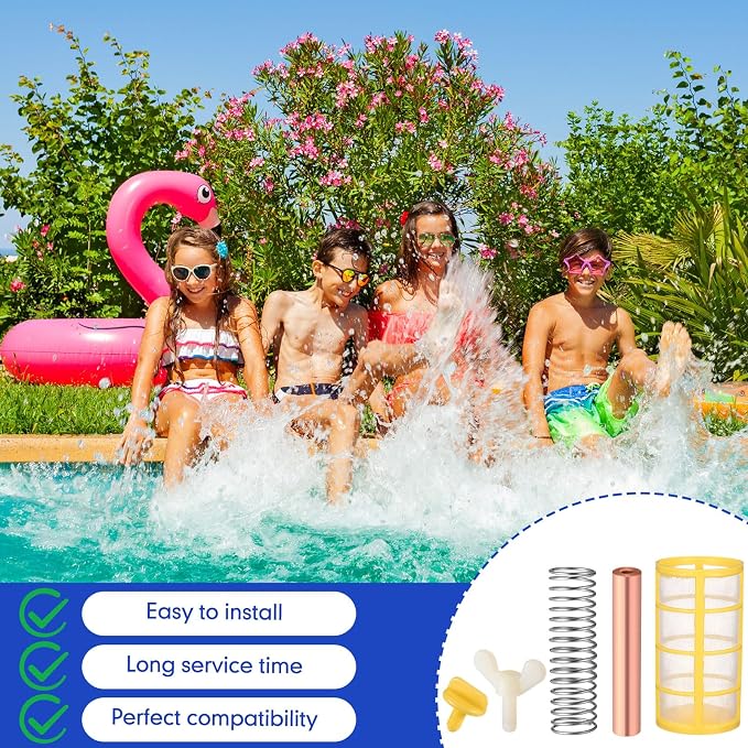 Kit de reemplazo ánodo de cobre para piscina solar 4 piezas miniatura 6