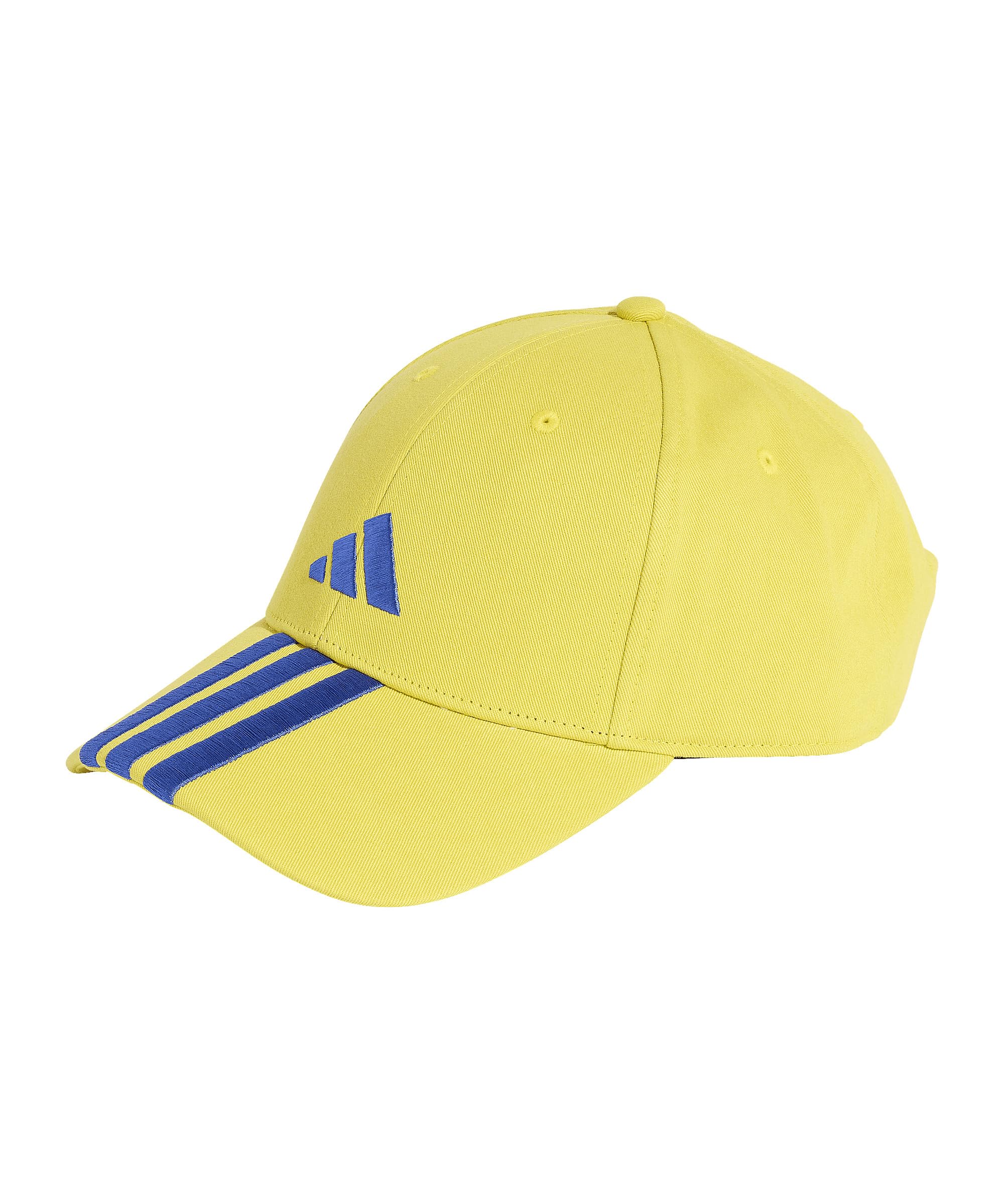 adidas Unisex Bball 3S Cap New Logo, Bright Yellow/Bold Blue, XXS-XS
