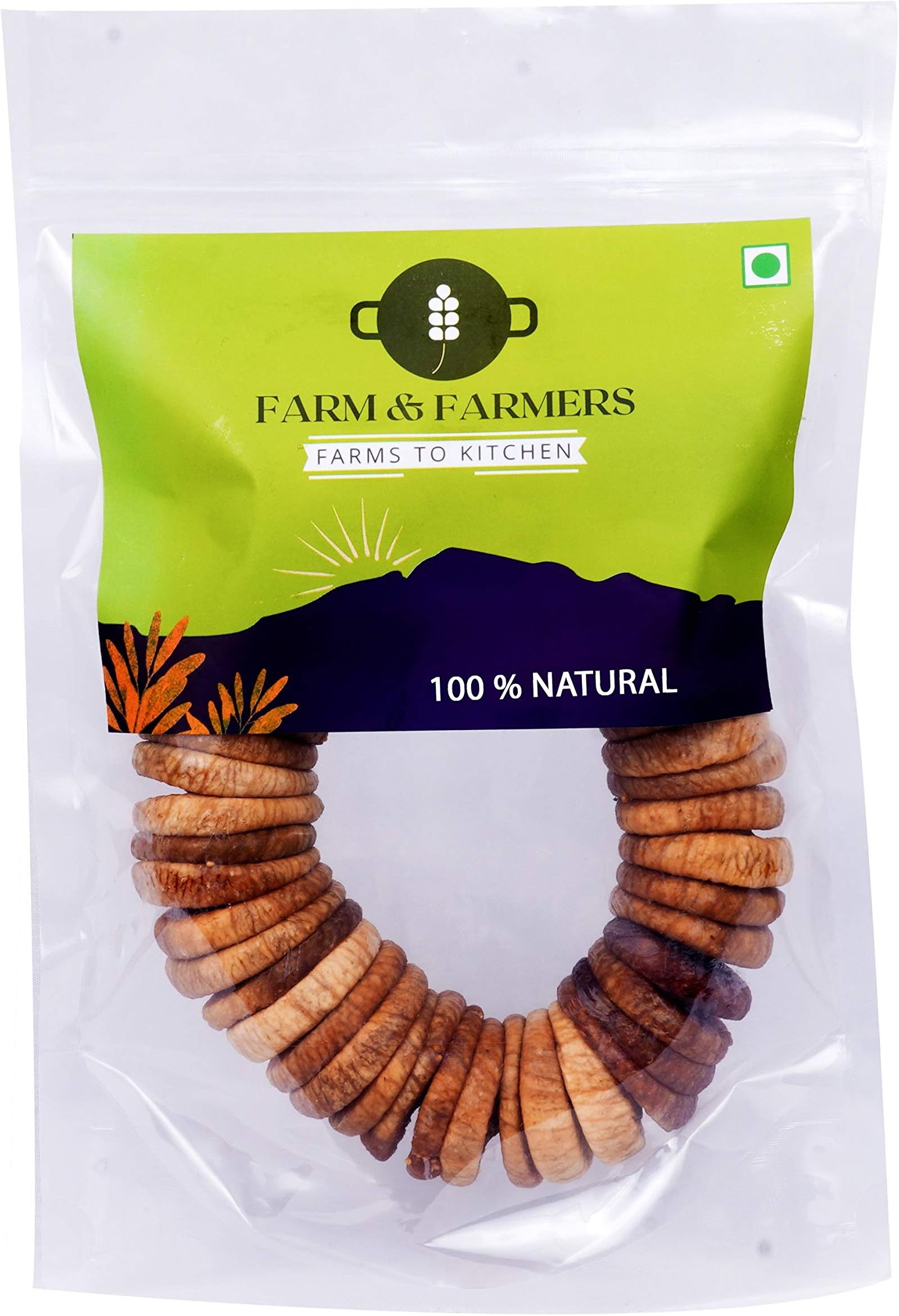 Farm & Farmers And ers Natural Organic Dry Fig/Anjeer, 250 gm