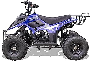 MotoTec Rex 110cc 4-Stroke Kids Gas ATV Blue 49x29x32"