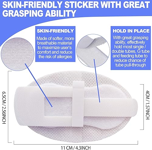 Miniatura 3 de Foley - Dispositivo de estabilización de catéter (paquete de 5)  Sujeta el tubo individualdoble, el tubo G y el tubo de alimentación en su lugar,