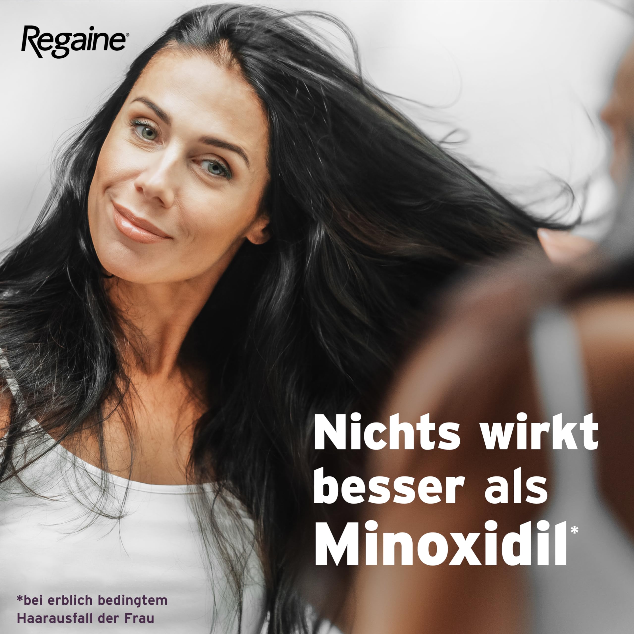 REGAINE Frauen Schaum mit Minoxidil: Stoppt erblich bedingten Haarausfall bei Frauen und regt das Haarwachstum an, 4-Monatspackung, 2 x 60 g