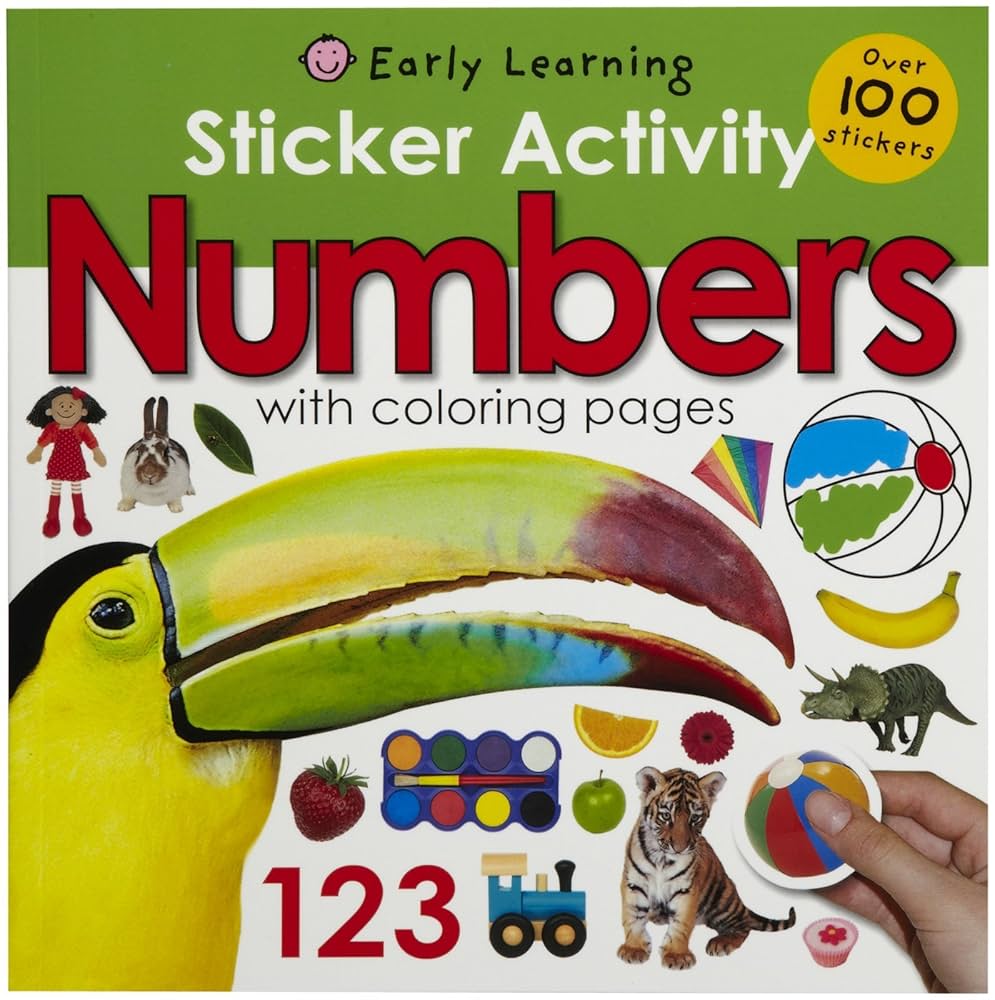 Amazon.com: Sticker Activity Numbers (Sticker Activity Fun