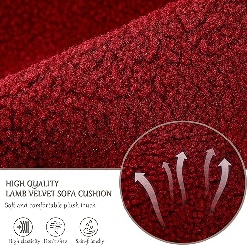 Miniatura 5 de Funda para reposabrazos de sofá, funda para reposabrazos de silla reclinable, funda de terciopelo de cordero, antideslizante, protector de muebles