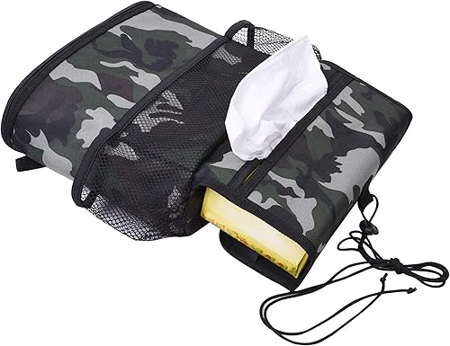 Miniatura 6 de FH Group E-Z Travel Print - Organizador de maletero de coche con enfriador - Bolsa de almacenamiento multifuncional para respaldo de asiento, color