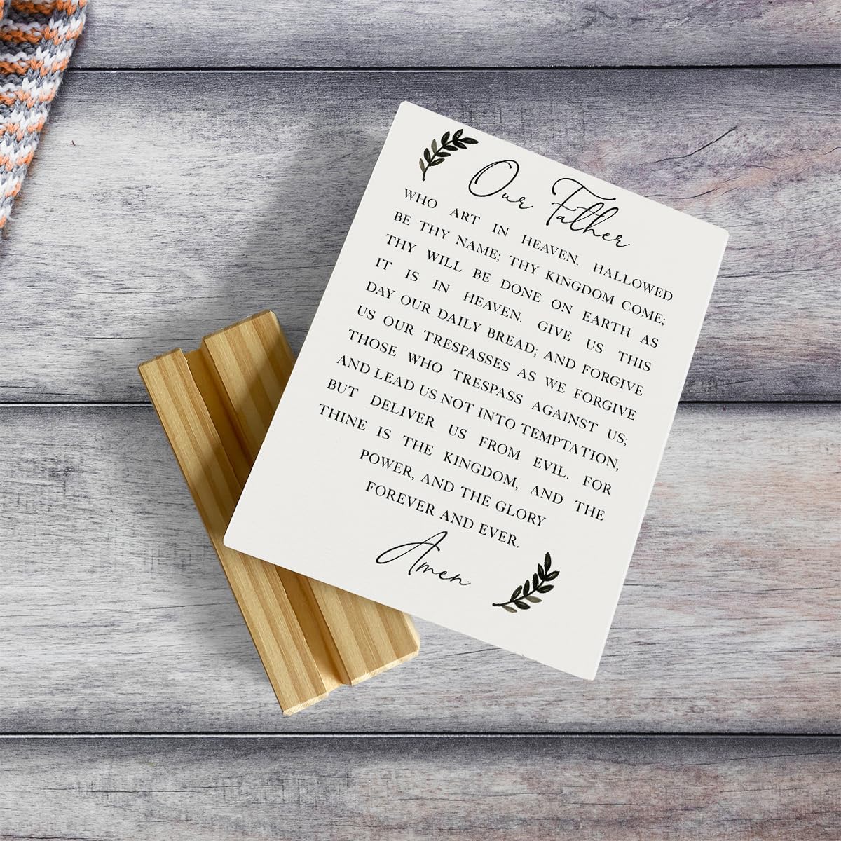 TypeStoff Placa De Madera Con Frase En Inglés – Deseo – Vintage