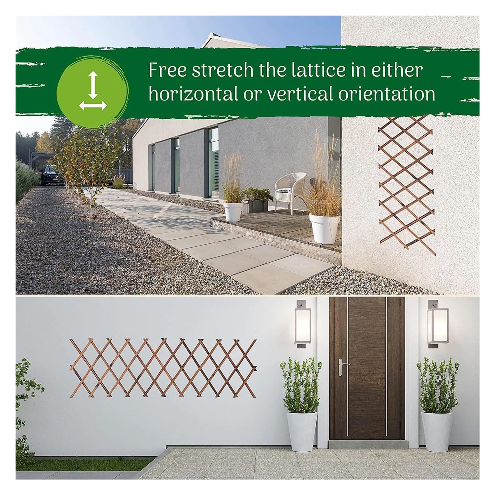 Enrejado Extensible Celosías trepadoras de Plantas expandibles