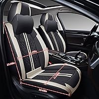 Vista 222 de GXT Bench Seat Cover, Premium Faux Leather Bench Seat Covers for Trucks - Universal Fit for Most Sedans SUV Pick-up Truck, Durable for Long Lasting