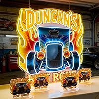 Vista 3 de Custom Neon Sign Logo, Personalized UV Printed LED Neon Light, Logo Sign Customizable for Business, Light Up Name Sign for Salon Bar Coffee Shop