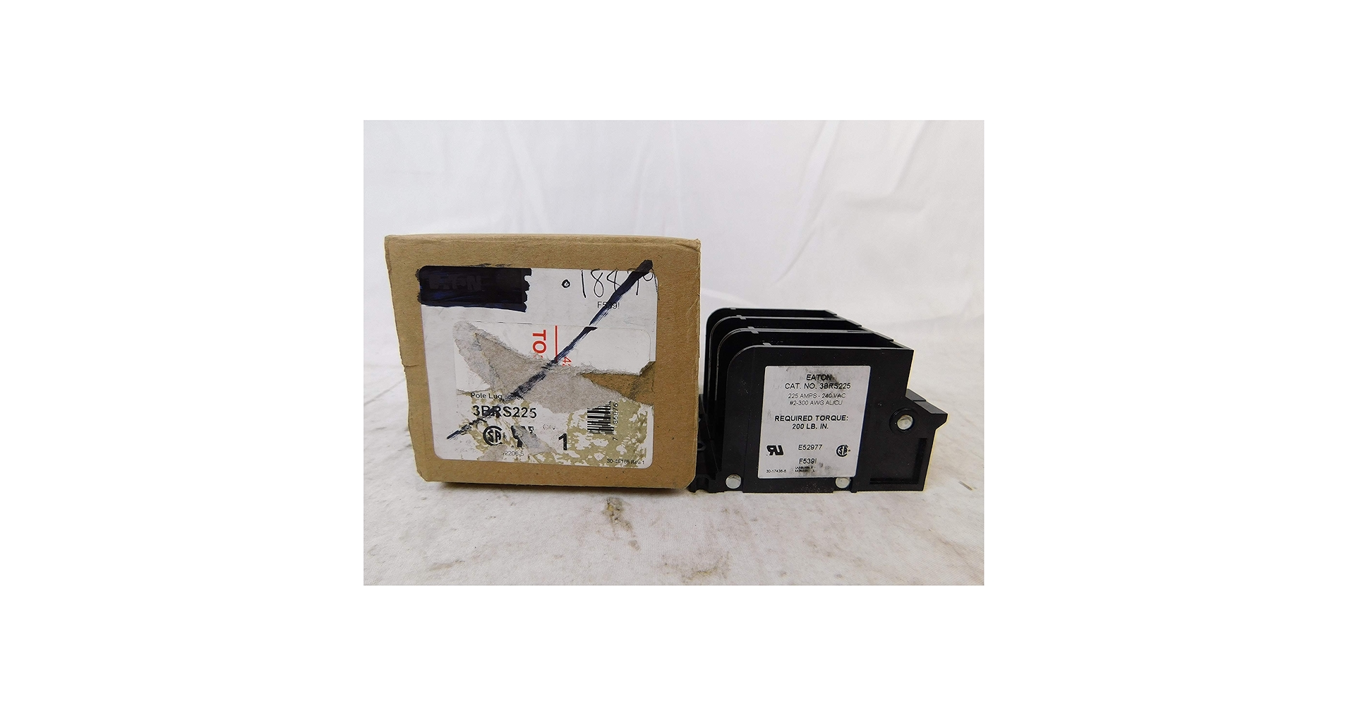 Eaton 3BRS225 Main and Subfeed Lug Block Used On 3-Pole BR