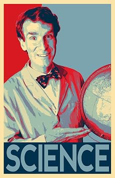 Bill Nye The Science Guy Illustration #1 - Science Icon Pop Art Home Decor Poster Print 11x17 inches
