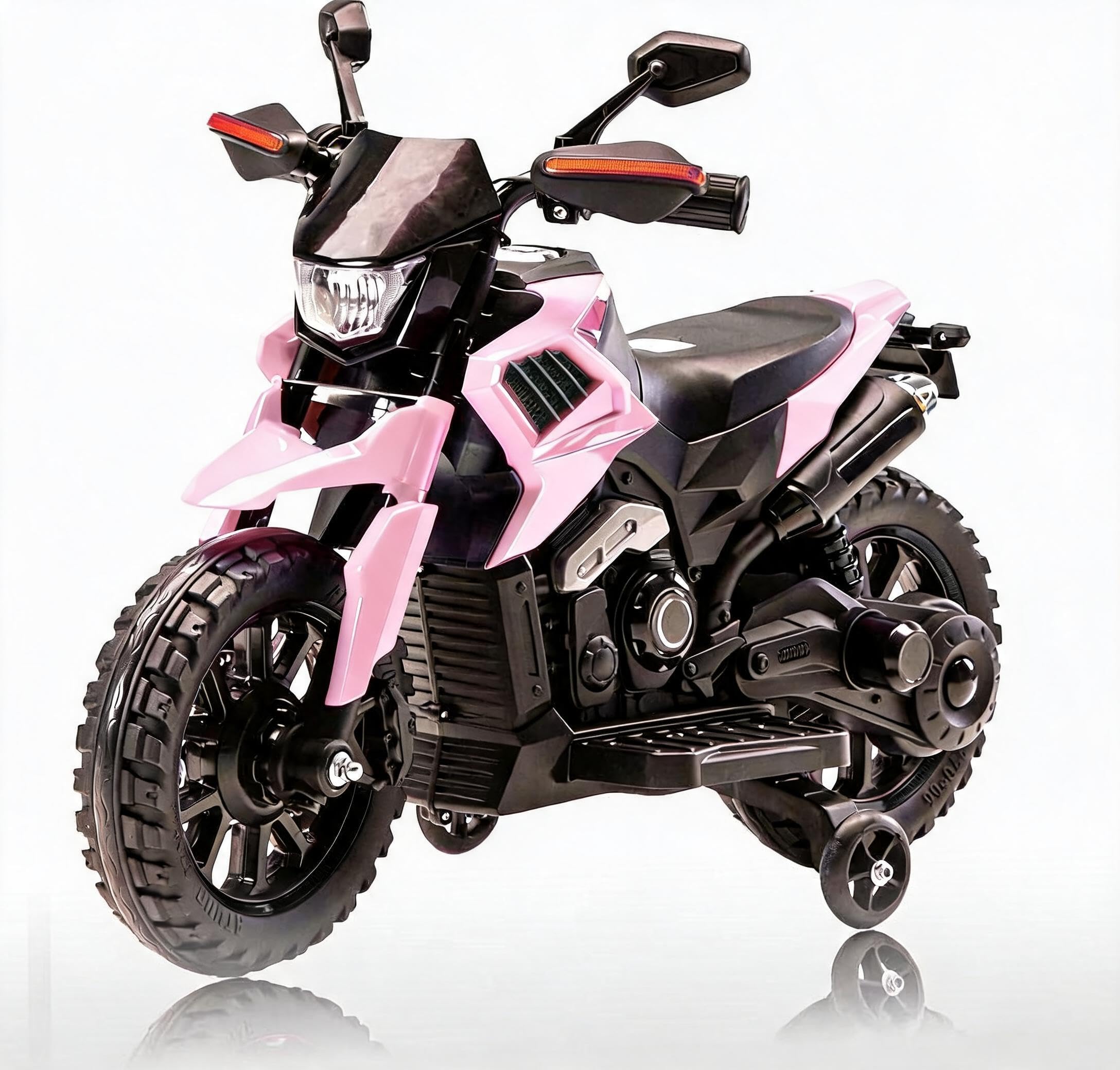 GarveeHome Moto Elettrica Da 6V Per Bambini Con Batteria Ricaricabile 4Ah, Moto Motore 380 Guida in Interni Ed Esterni, Giocattolo Cavalcabile