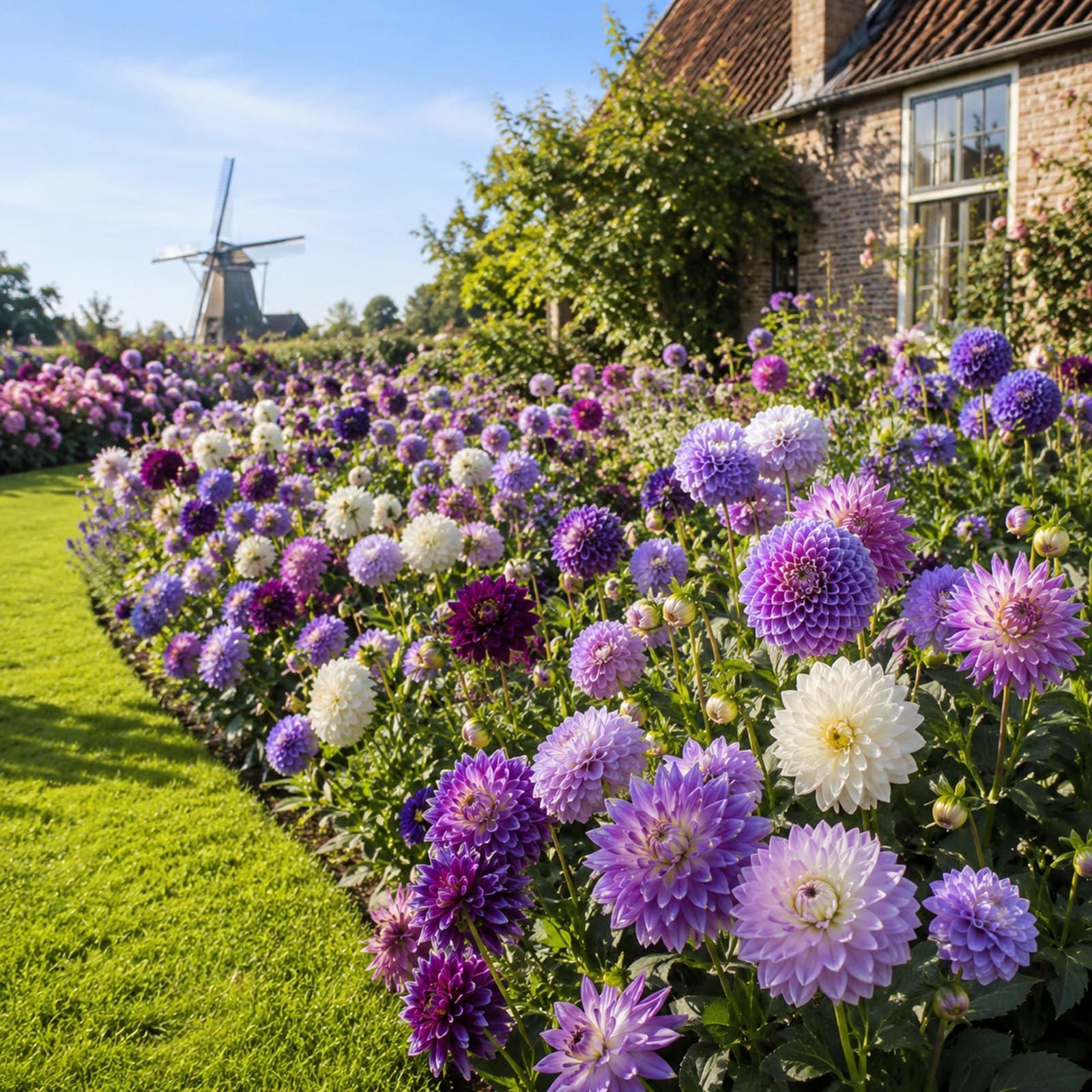 Schattentolerante Premium,mehrjährig, üBerraschend Wachsend, GemüTliche Gartenoase-Exotische Zierpflanze-8 Dahlien-F