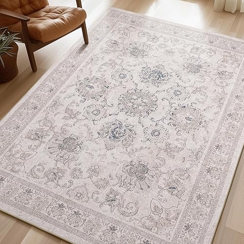 Miniatura 215 de Phantoscope Vintage Collection - Alfombra de área de 8 x 10 pies, alfombra grande para sala de estar, lavable, bohemio, antideslizante