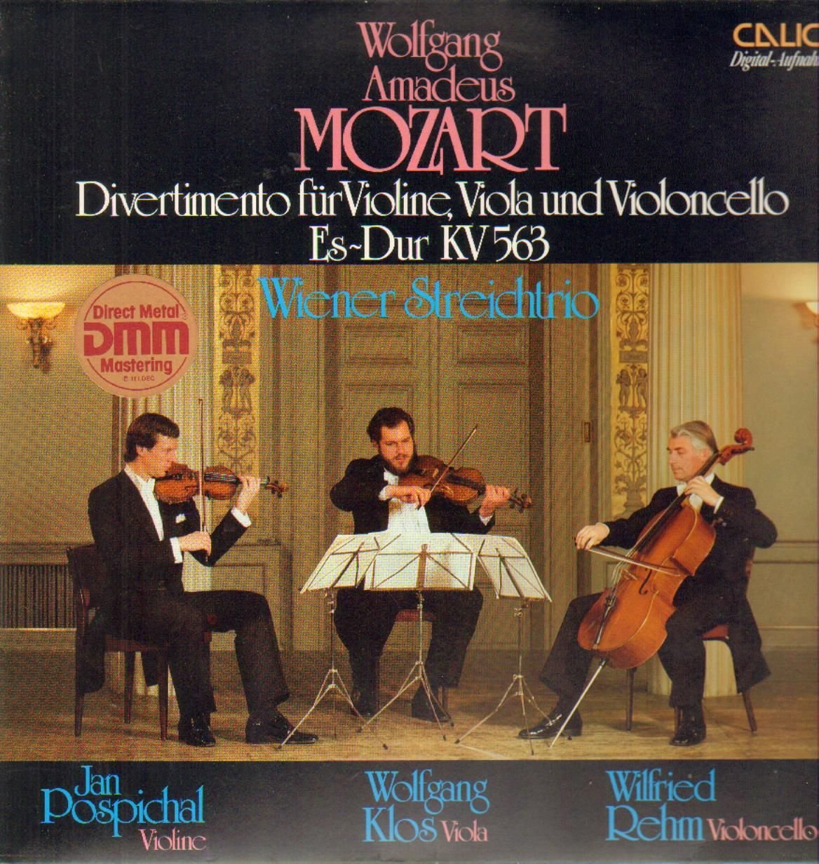 Mozart: Divertimento Für Violine, Viola Und Violoncello Es-dur Kv 563