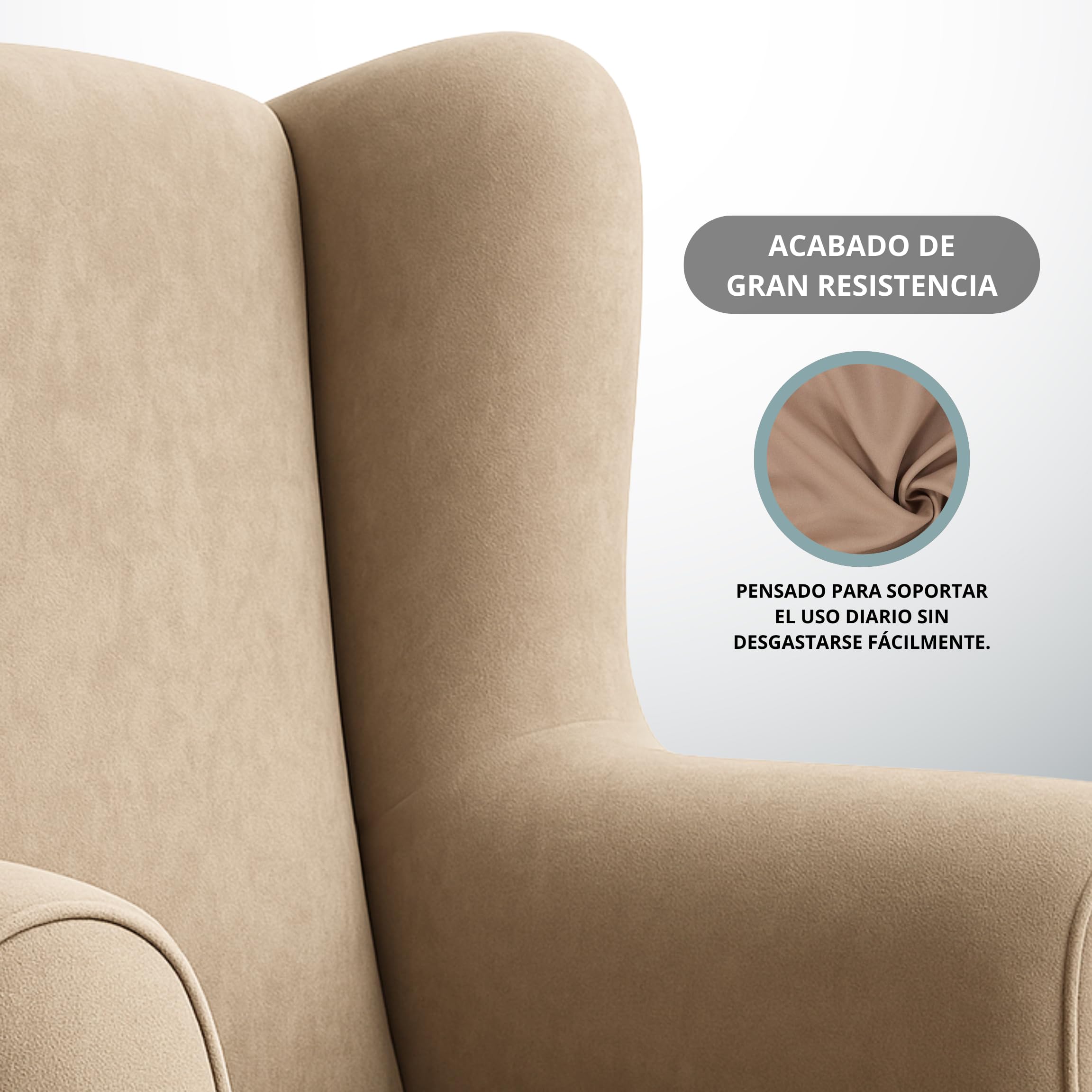 Sillon Lactancia Mecedora Tapizado Antimanchas – Butaca Comoda para Dormitorio o Salon – Diseño Moderno en Beige o Gris – 100x67x61 cm – Ideal Lactancia y Descanso (Gris)