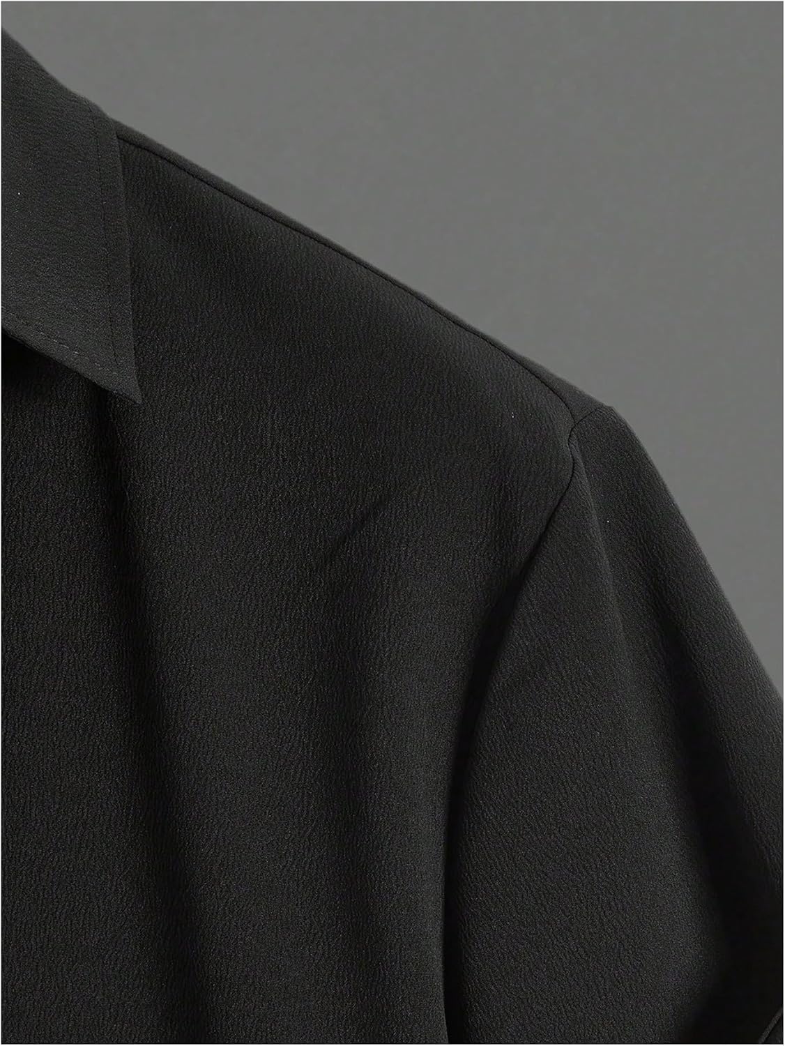 GORGLITTER Men's Two Piece Outfits Short Sleeve Button Down Shirt and Long Pants Set - Image 4