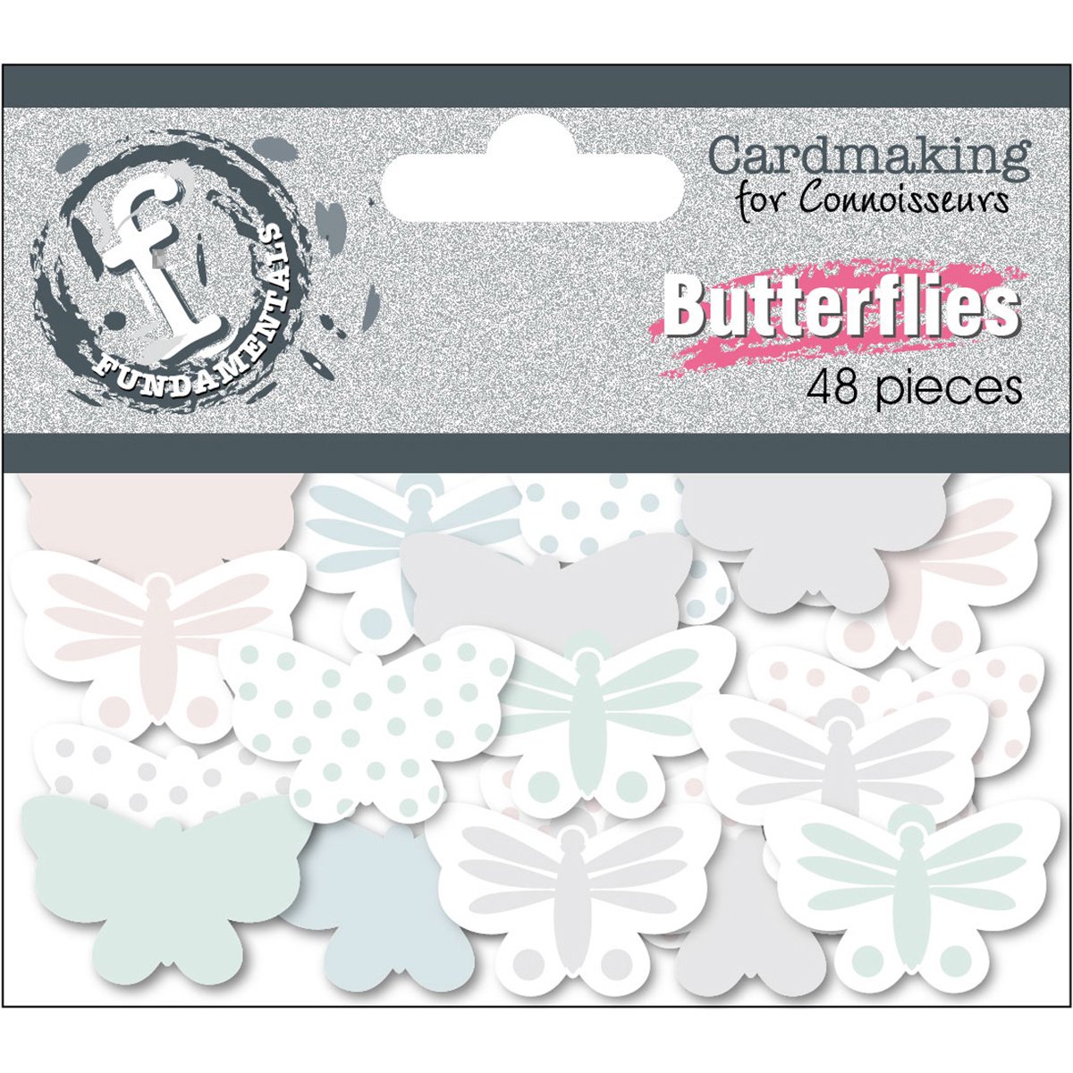 Ruby Rock-It Fundamentals Butterfly Embellishments 4, Multi-Colour, 8.64 x 9.66 x 0.26 cm