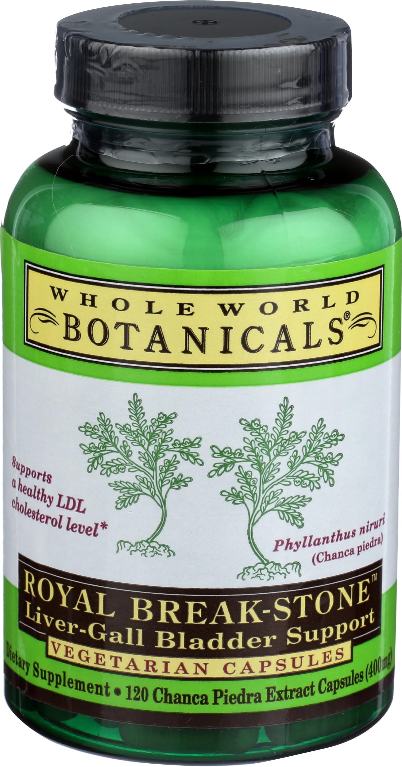 Whole World Botanicals, Royal Break-Stone, Liver-Gall Bladder Support, 400 mg, 120 Veggie Caps