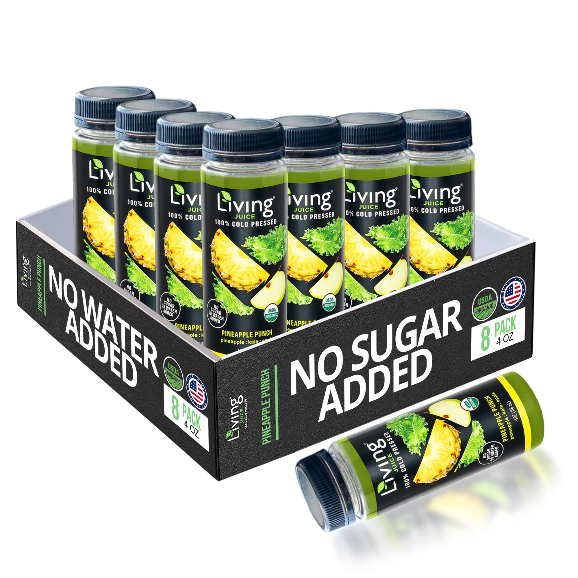 Amazon.com : O2 Living Juice Cold Pressed Drink - Pineapple Punch
