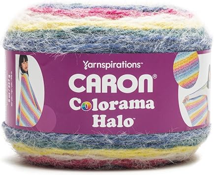 Caron Colorama Halo Stripes And Solids Yarn 227G/8oz, Hot Pink